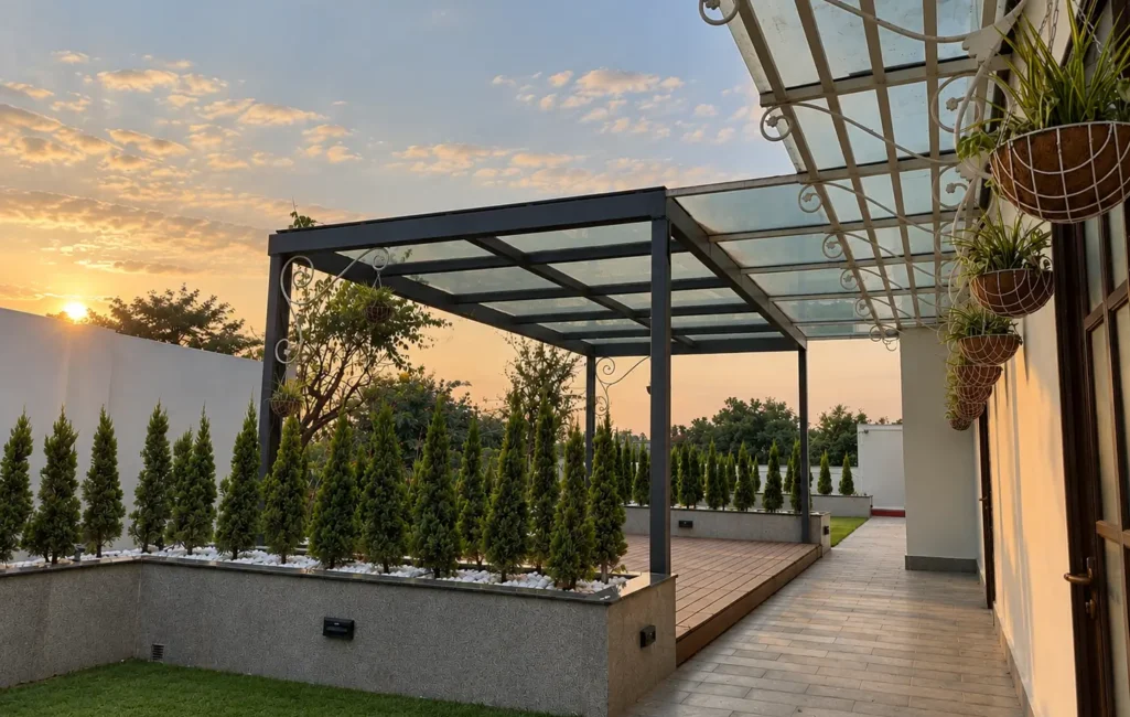 Golden Hour Rooftop Garden