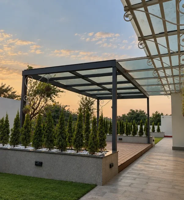 Golden Hour Rooftop Garden