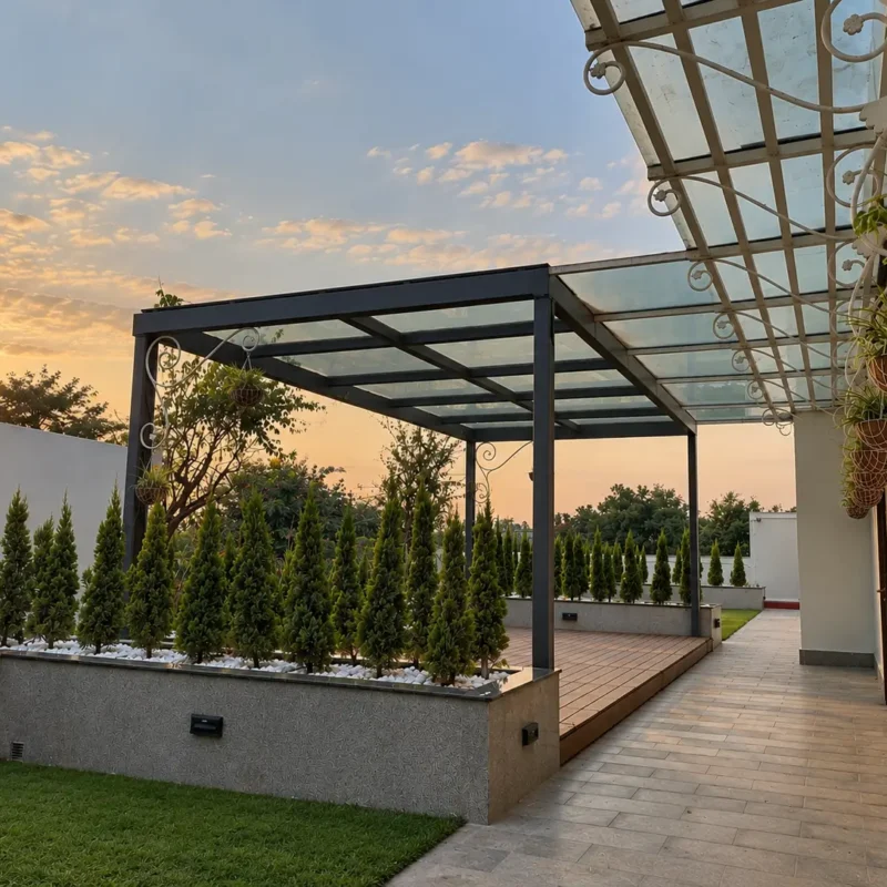Golden Hour Rooftop Garden