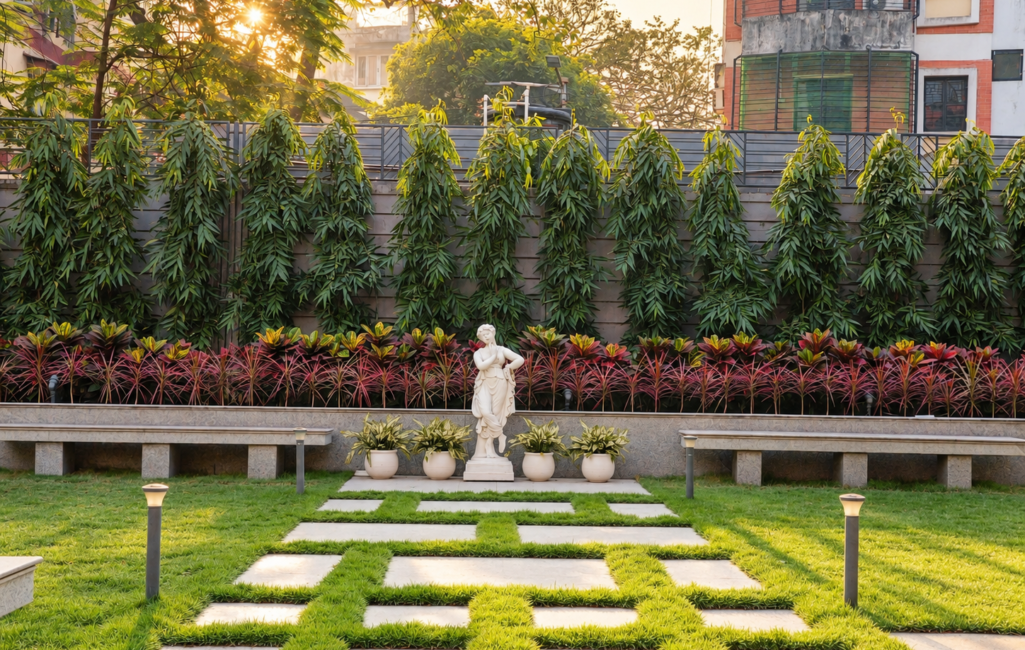 Golden Sunrise Courtyard Garden