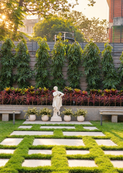 Golden Sunrise Courtyard Garden