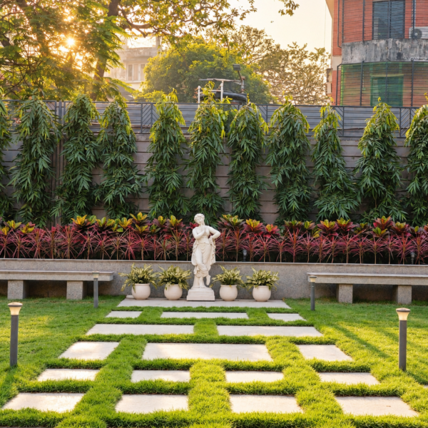 Golden Sunrise Courtyard Garden