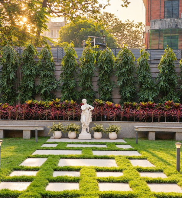 Golden Sunrise Courtyard Garden