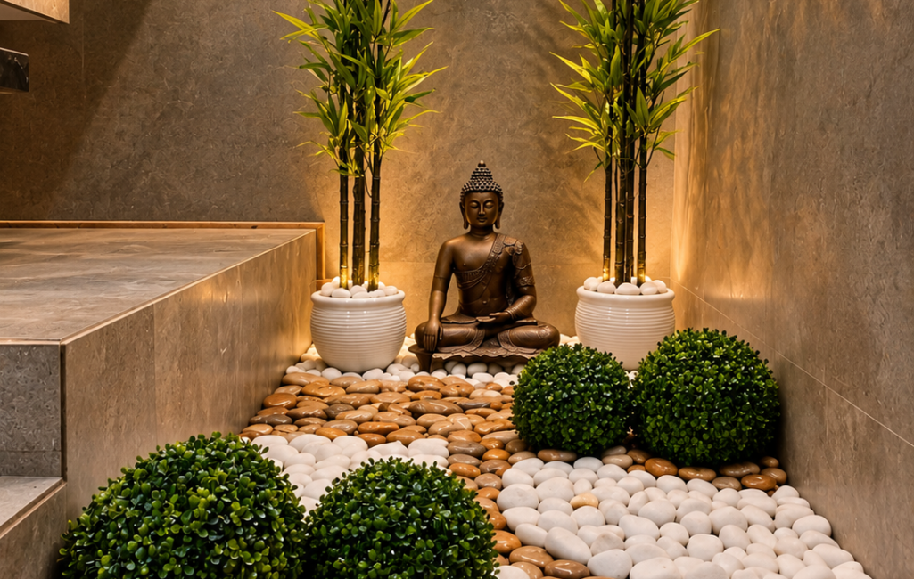 Modern Zen Meditation Nook