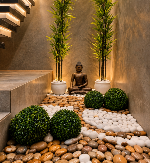 Modern Zen Meditation Nook
