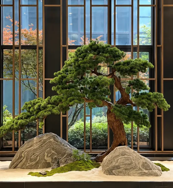 Serene Bonsai Atrium Garden