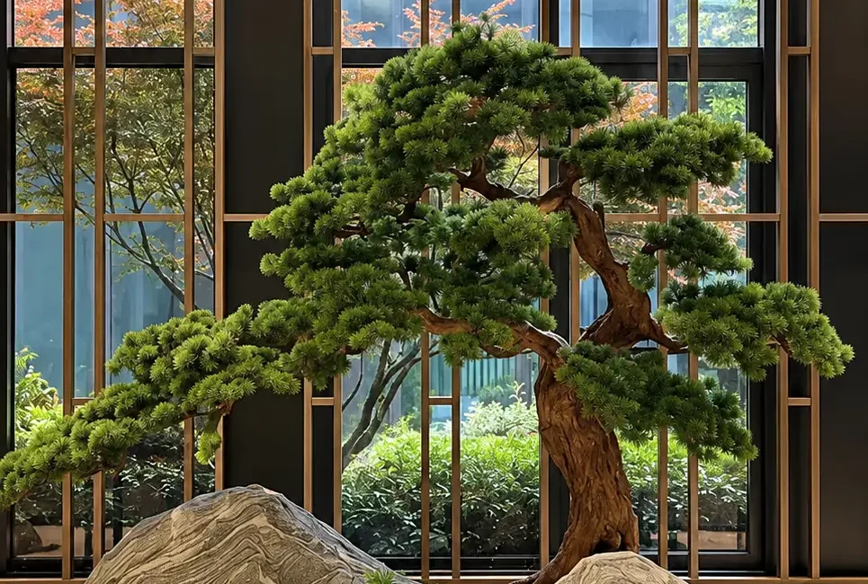 Serene Bonsai Atrium Garden